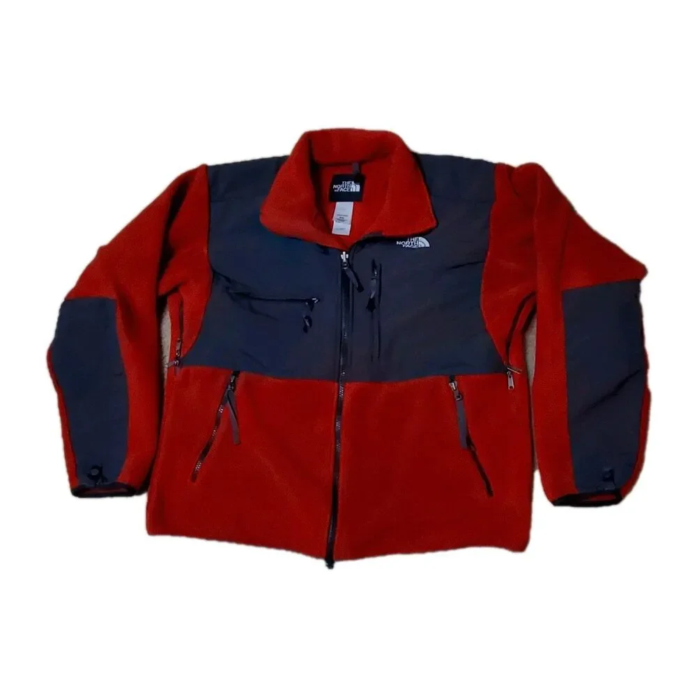 Vintage The North Face Retro Denali Jacket Mens Medium Red & Gray